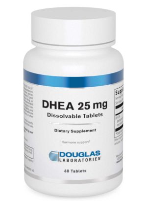 Douglas Laboratories DHEA 25mg (Dissolvable Tablet) -- DHEA supplement, hormonal balance.