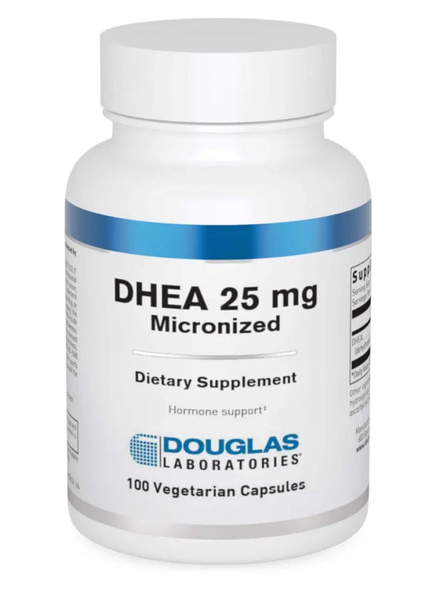 Douglas Laboratories DHEA 25mg (Micronized) -- DHEA supplement, hormone support.