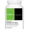 DaVinci Labs DHEA (micronized) 25mg -- DHEA supplement, hormone support.