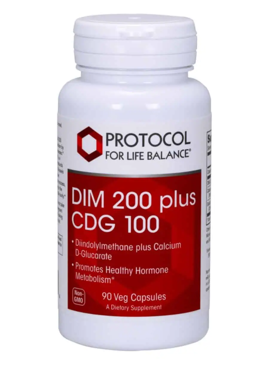 Protocol For Life DIM 200 Plus CDG -- hormone metabolism, detox support.