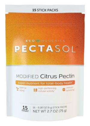 Econugenics Pectasol Plain Powder Stick Packs -- modified citrus pectin, daily support.