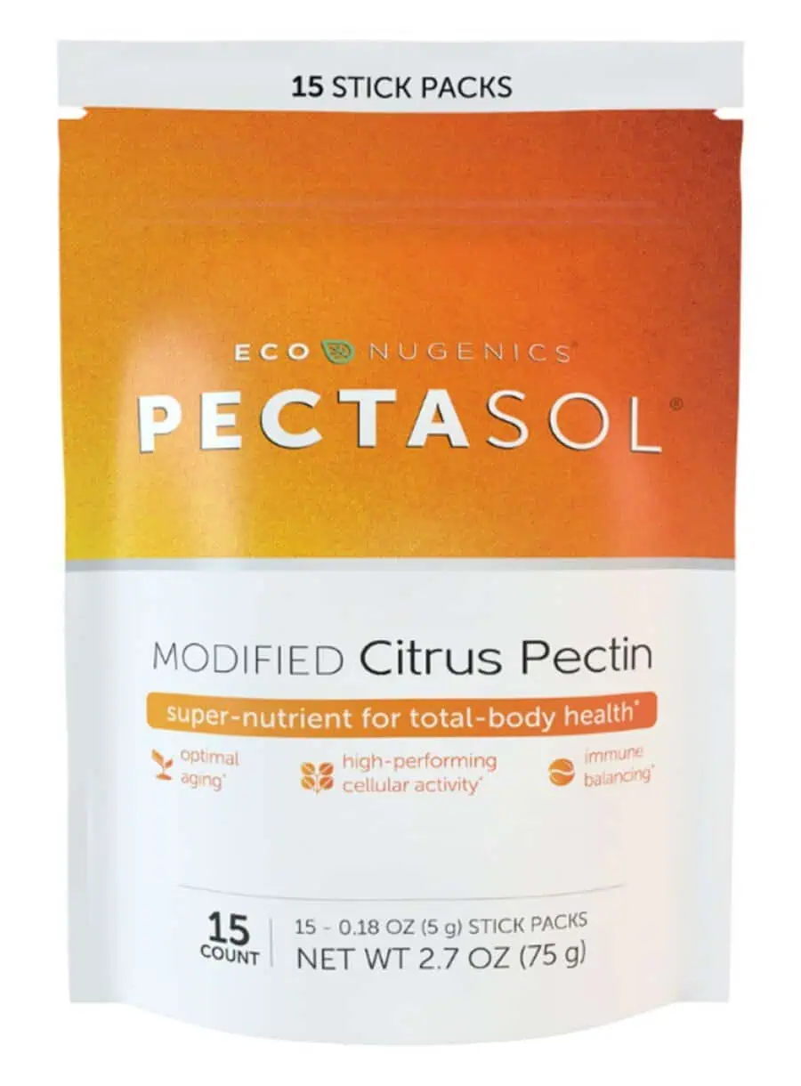 Econugenics Pectasol Plain Powder Stick Packs -- modified citrus pectin, daily support.
