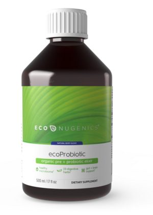 Econugenics ecoProbiotic -- organic probiotic drink, microbiome support.