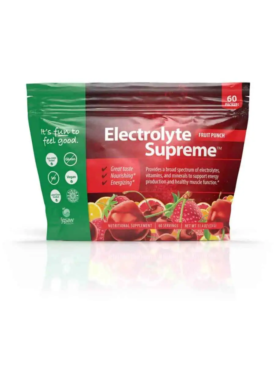 Jigsaw Health Electrolyte Supreme - Fruit Punch Packs -- electrolyte supplement, hydration support.