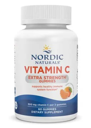 Nordic Naturals Pro Extra Strength Vitamin C Gummies -- vitamin C gummies, immune support.