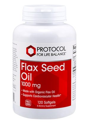 Protocol For Life Flax Seed Oil 1000mg -- omega-3 fatty acids, healthy skin.
