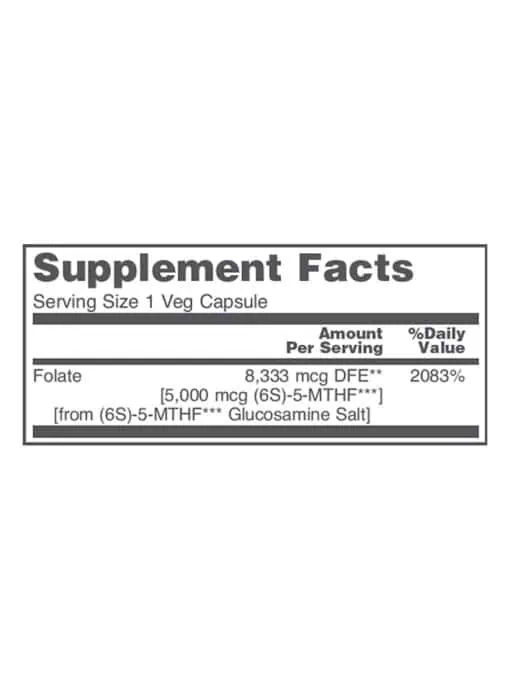 5-Methyl Folate 5000mcg - Image 3