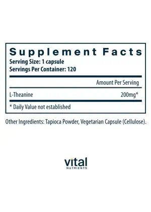 Alternative view of L-Theanine 200mg