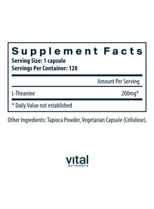 L-Theanine 200mg - Image 2