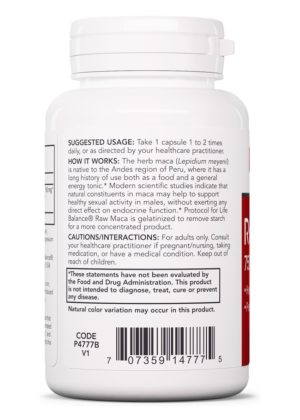 Alternative view of MACA 750mg