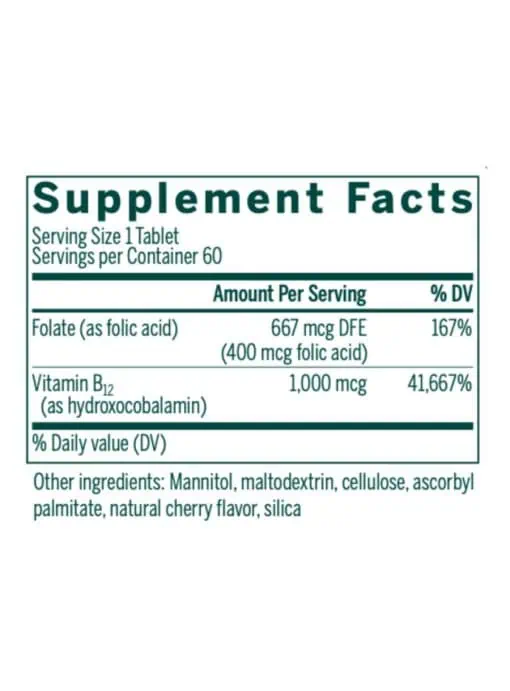 Bio B12 + Folic Acid Chewable - Image 4