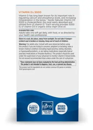 Alternative view of Vitamin D3 5000