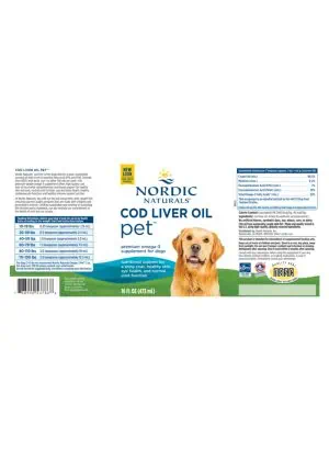 Alternative view of Pet Cod Liver Oil Liquid Plain