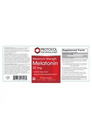 Alternative view of Melatonin Maximum Strength 20 mg