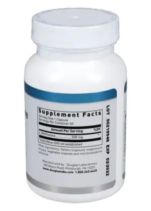 Alternative view of L-Methionine 500mg