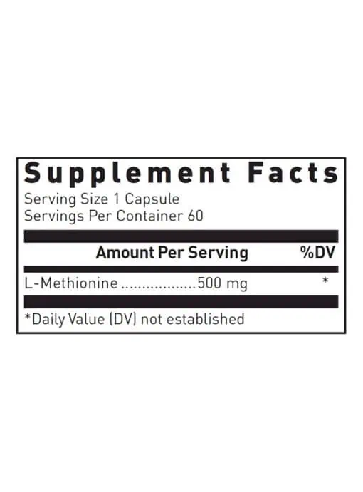 L-Methionine 500mg - Image 3