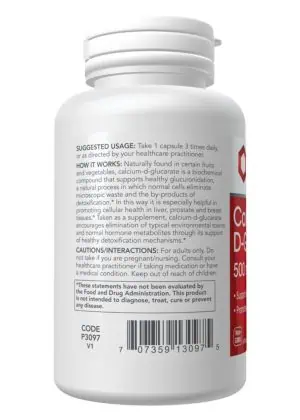 Alternative view of Calcium D-Glucarate