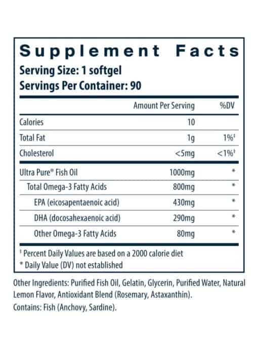Ultra Pure® Fish Oil 800 TG - Image 3
