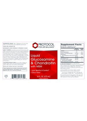 Alternative view of Glucosamine and Chondroitin Liq + MSM