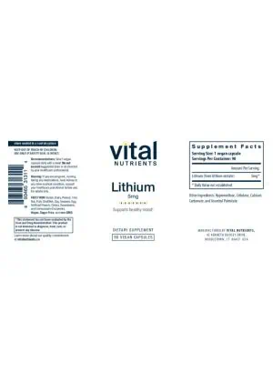 Alternative view of Lithium Orotate 5mg