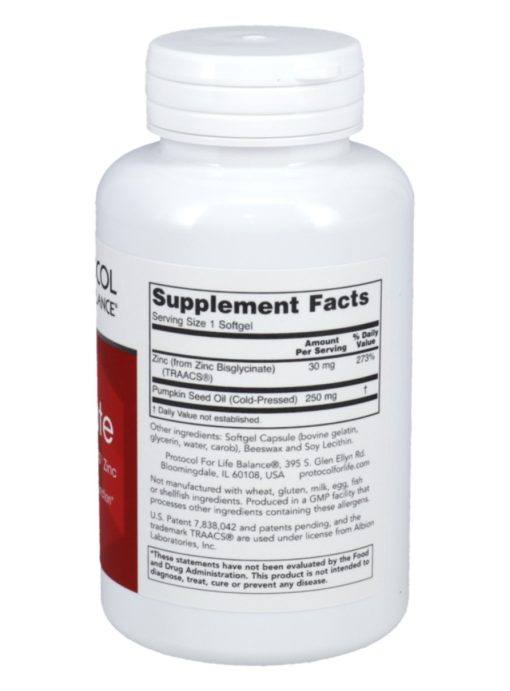 Zinc Glycinate 30mg Albion TRACCS Zinc - Image 2