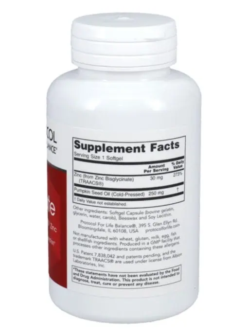 Zinc Glycinate 30mg Albion TRACCS Zinc - Image 2