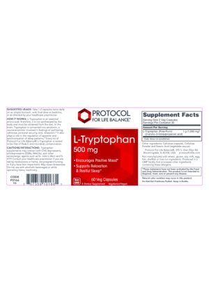 Alternative view of L-Tryptophan 500mg