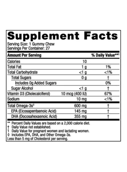 Zero Sugar Prenatal DHA Gummy Chews - Image 3