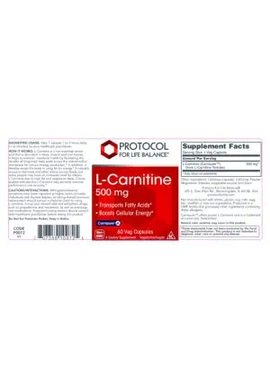Alternative view of L-Carnitine 500mg