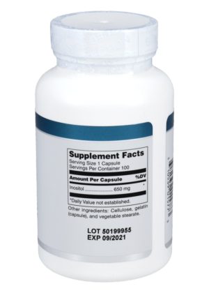 Alternative view of Inositol 650mg