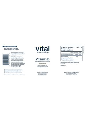 Alternative view of Vitamin E