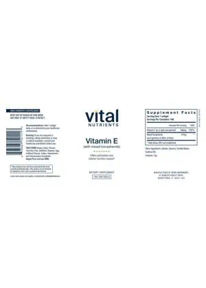 Alternative view of Vitamin E