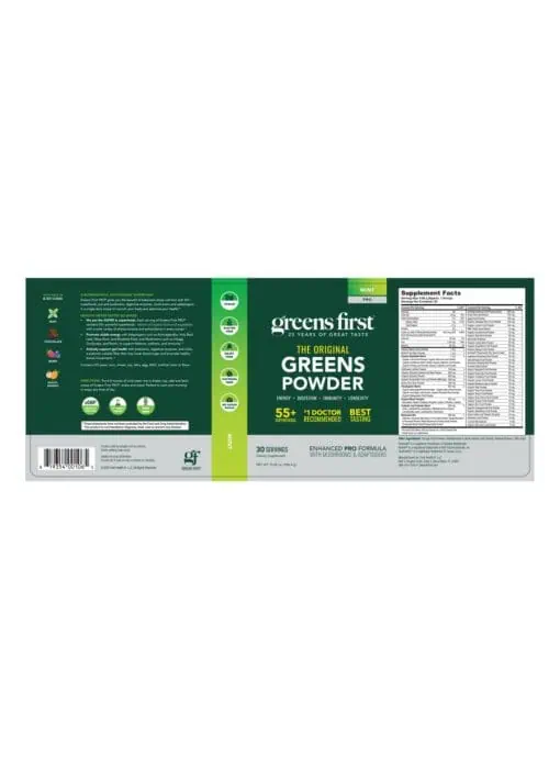 Greens First PRO Mint 30 serv - Image 2
