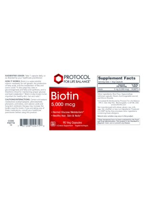 Alternative view of Biotin 5000mcg