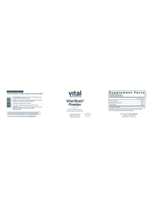 Vital Brain® Powder with GPC, ALC, and PS, Lemon Flavor - Image 2