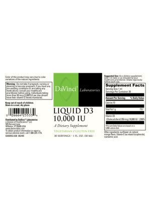 Alternative view of Liquid D3 10,000 IU