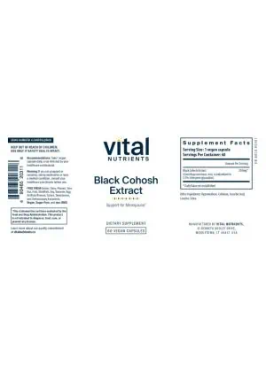 Alternative view of Black Cohosh 2.5% 250mg