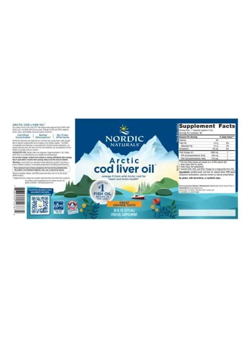 Arctic Cod Liver Oil™, Orange Flavor - Image 2