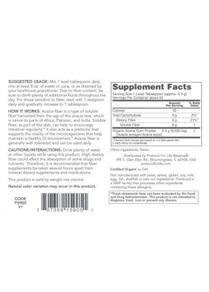 Alternative view of Acacia Powder