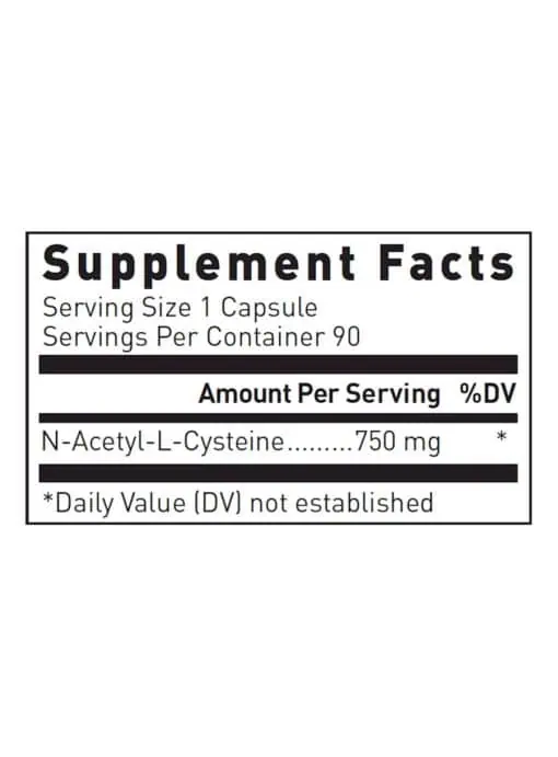 N-Acetyl-L-Cysteine 900 mg 90c - Image 3