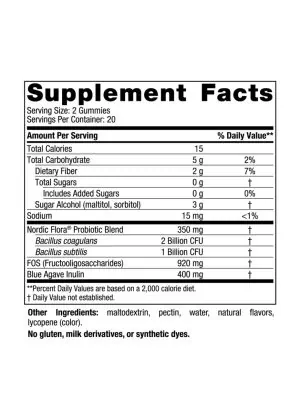 Alternative view of Zero Sugar Probiotic Gummies