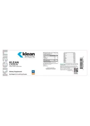 Alternative view of Klean Casein Protein - Natural Vanilla Custard Flavor