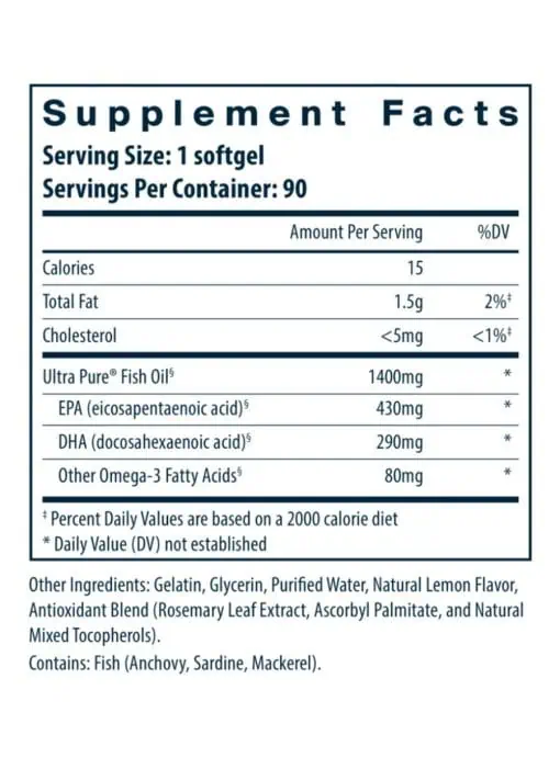 Ultra Pure® Fish Oil 800 - Image 3