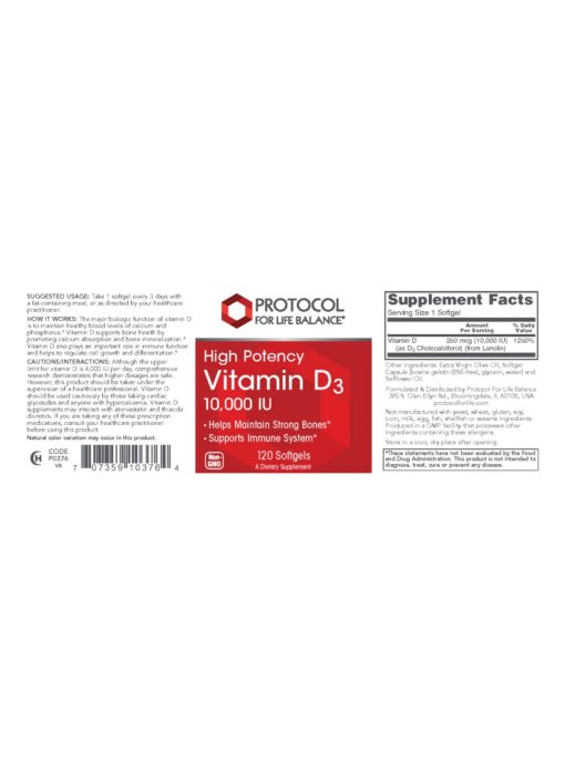 Vitamin D3 10,000IU - Image 2