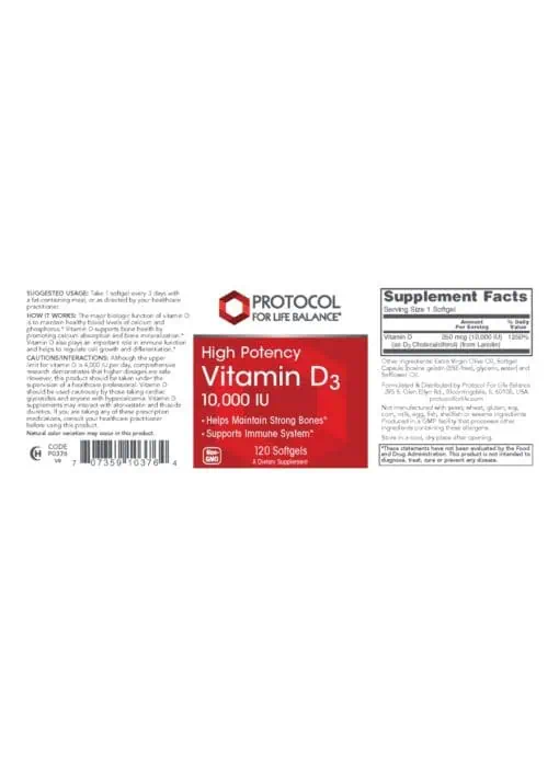 Vitamin D3 10,000IU - Image 2