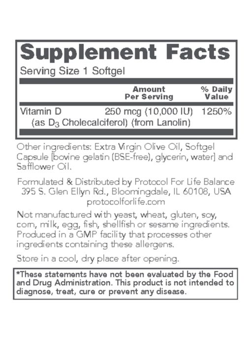 Vitamin D3 10,000IU - Image 3