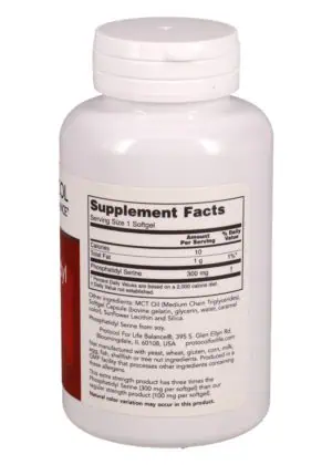Alternative view of Phosphatidyl Serine 300mg