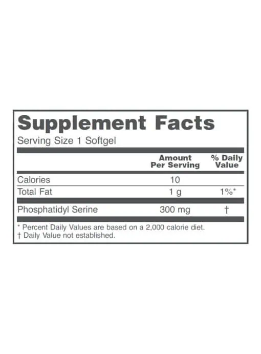 Phosphatidyl Serine 300mg - Image 3