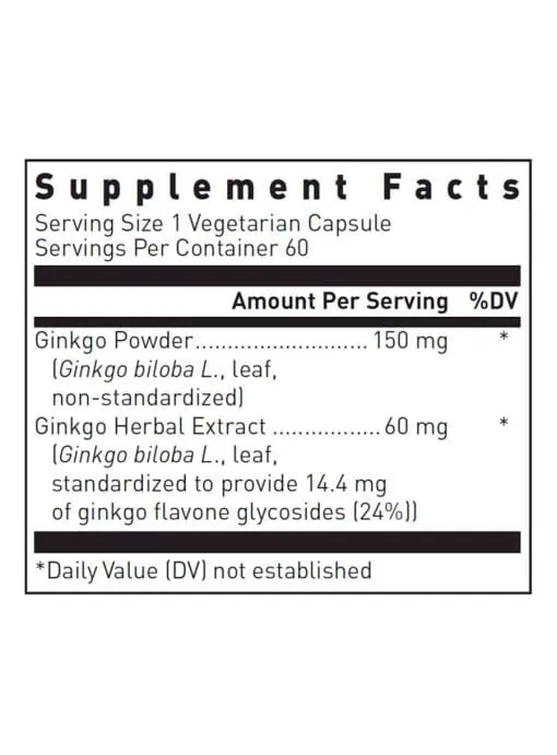 Ginkgo Biloba Max-V 60mg - Image 3