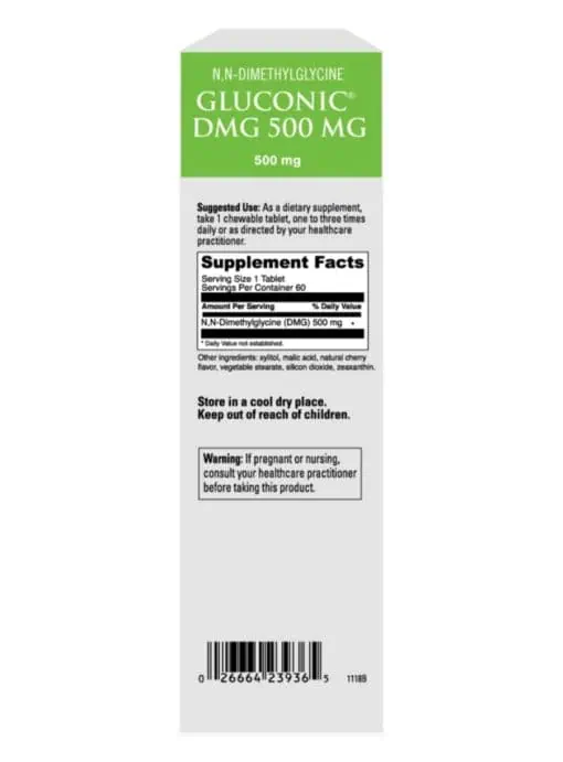 Gluconic DMG 500mg (chewable) - Image 3